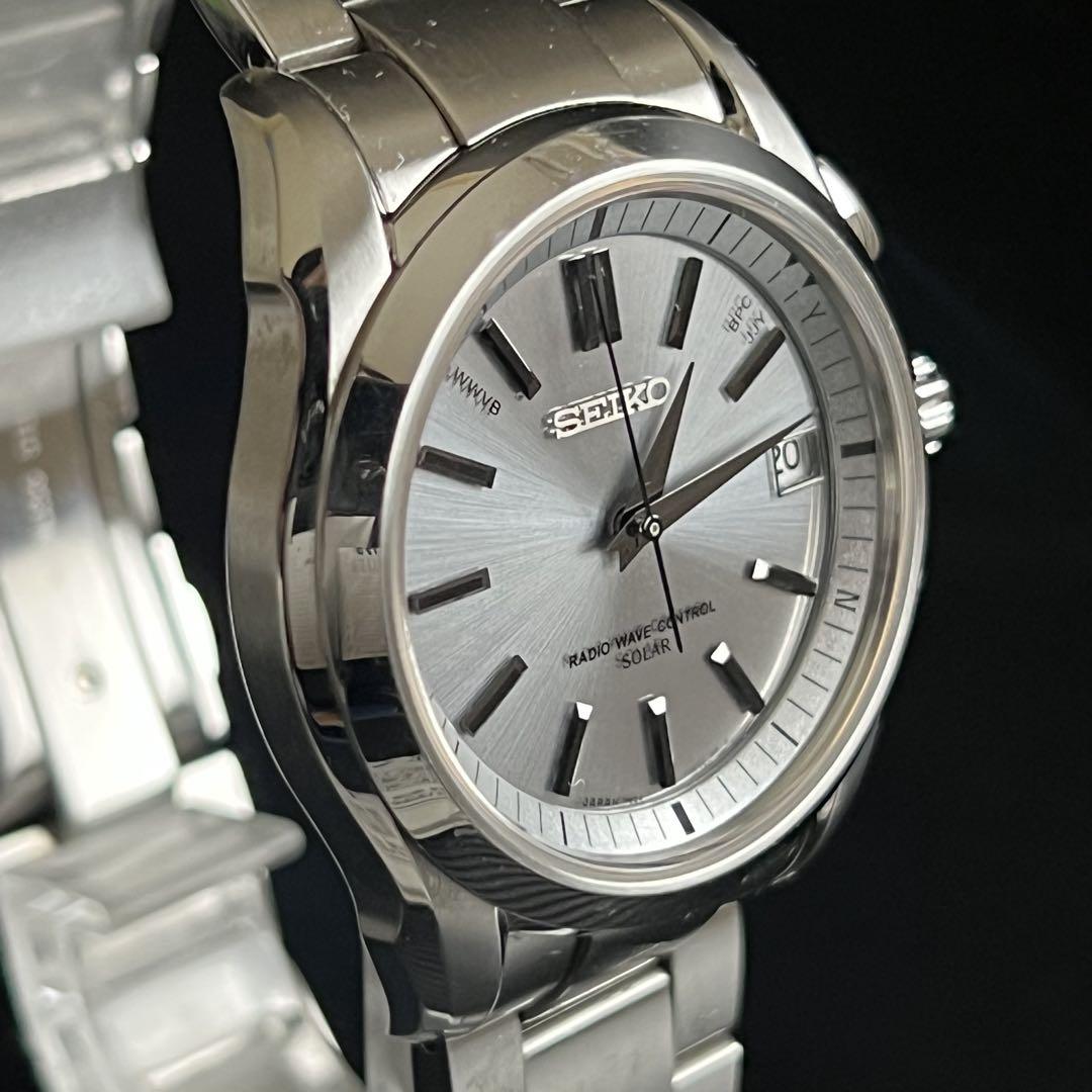 電波ソーラー】SEIKO セイコー ブライツ シルバー 7B24-0AK0
