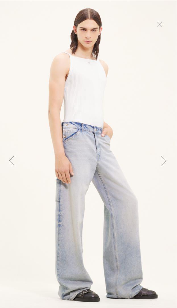 courreges sailor denim baggy pants サイズ46 - メルカリ