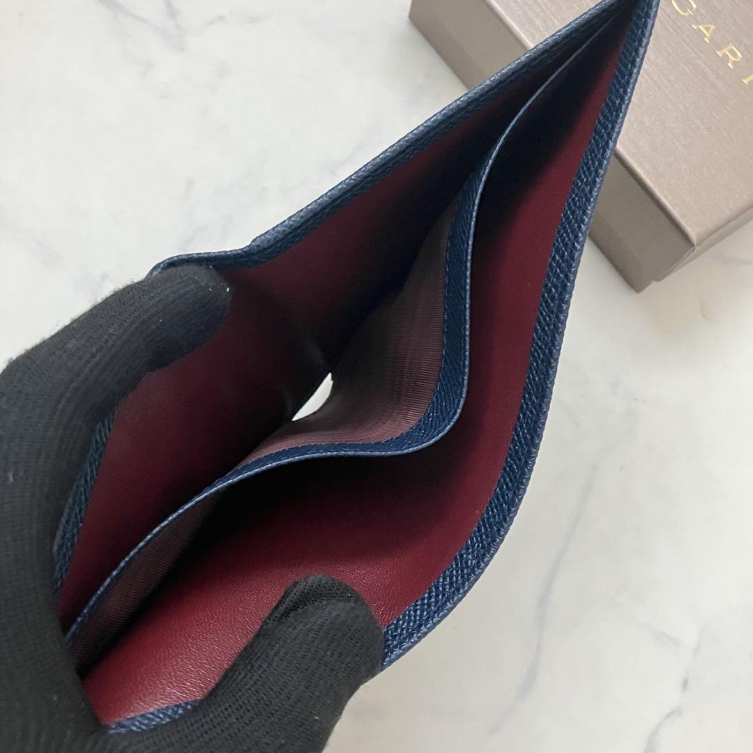【新品】BVLGARI✨ブルガリ　折財布　財布　サークルロゴ