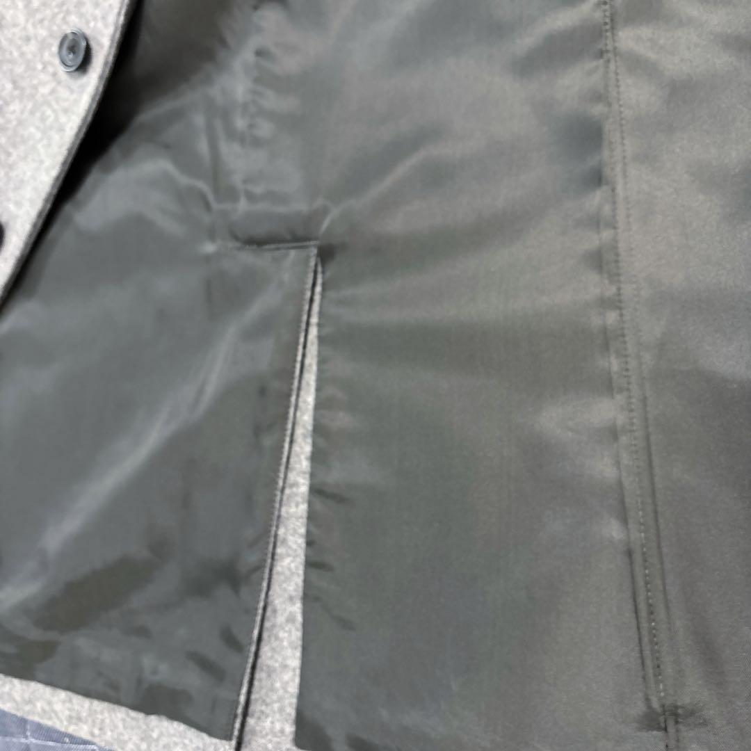 バーニーズニューヨーク ウールコート カシミヤ5％混 ミドル丈 グレー XL