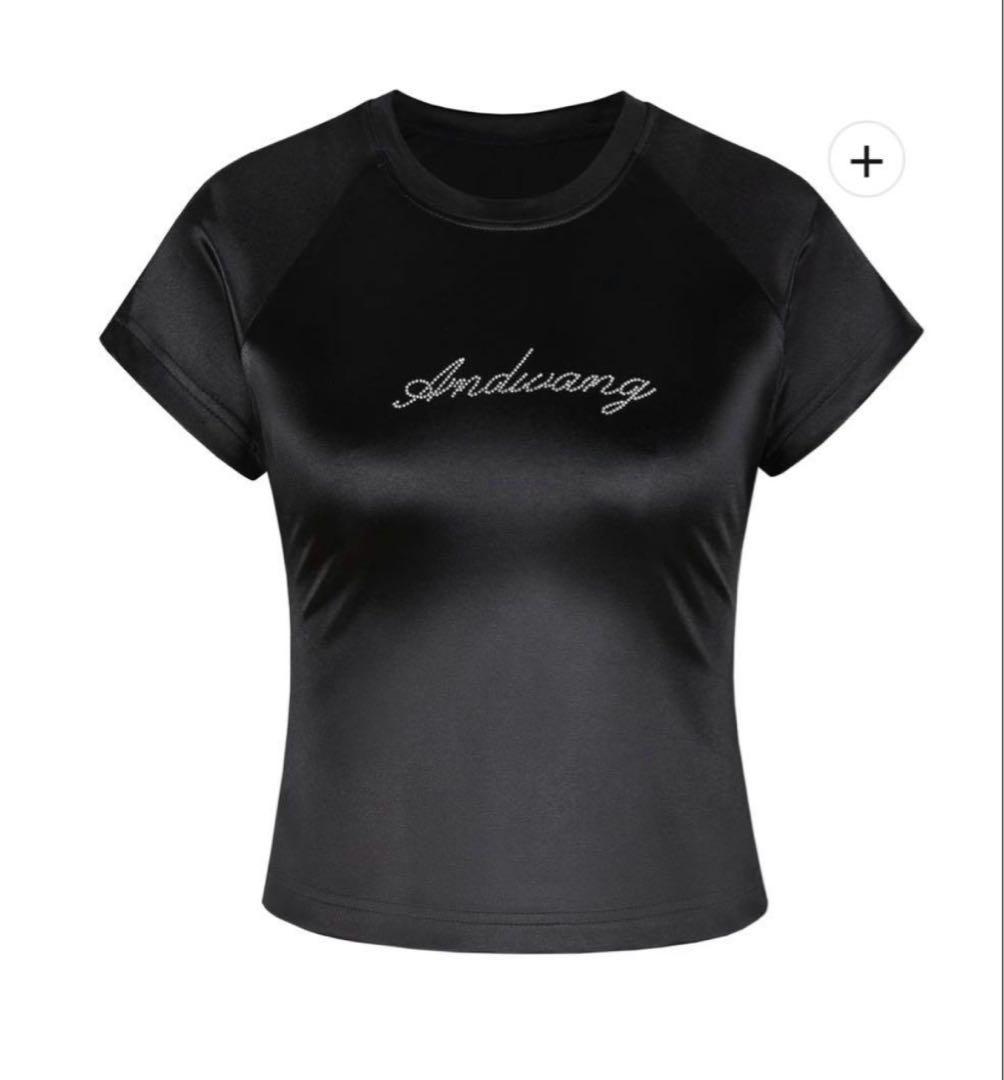 andwang and bijou tee black 002サイズ andwang and bijou tee black 002サイズ レディース