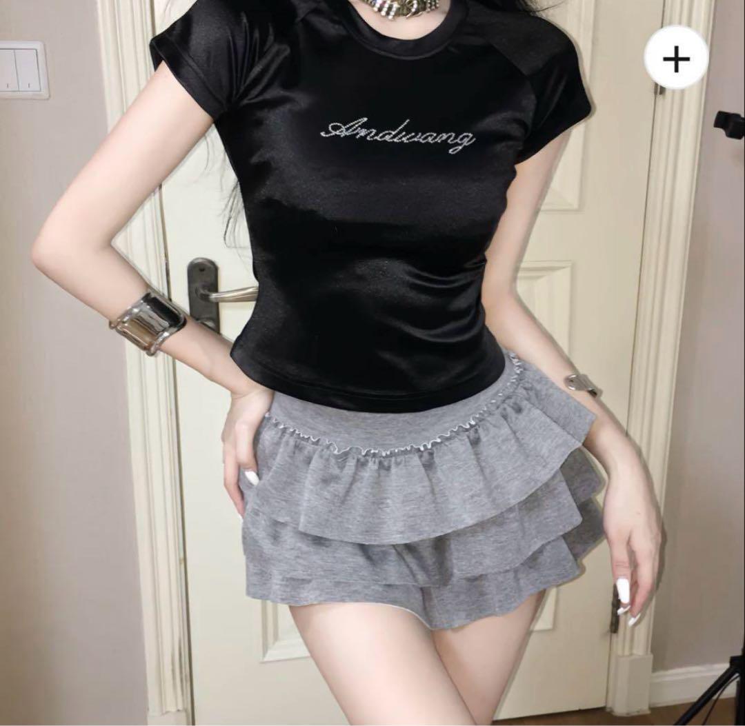 人気のクリスマスアイテムがいっぱい！ andwang and bijou tee black 002サイズ トップス