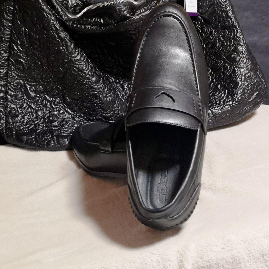 靴 GIDEAL. heart shaped loafer black 43
