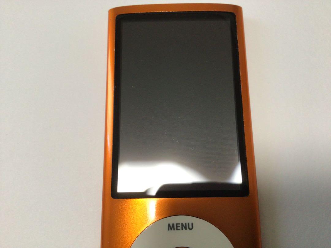 iPod nano5世代16GBオレンジno.79バッテリー交換済、usb有