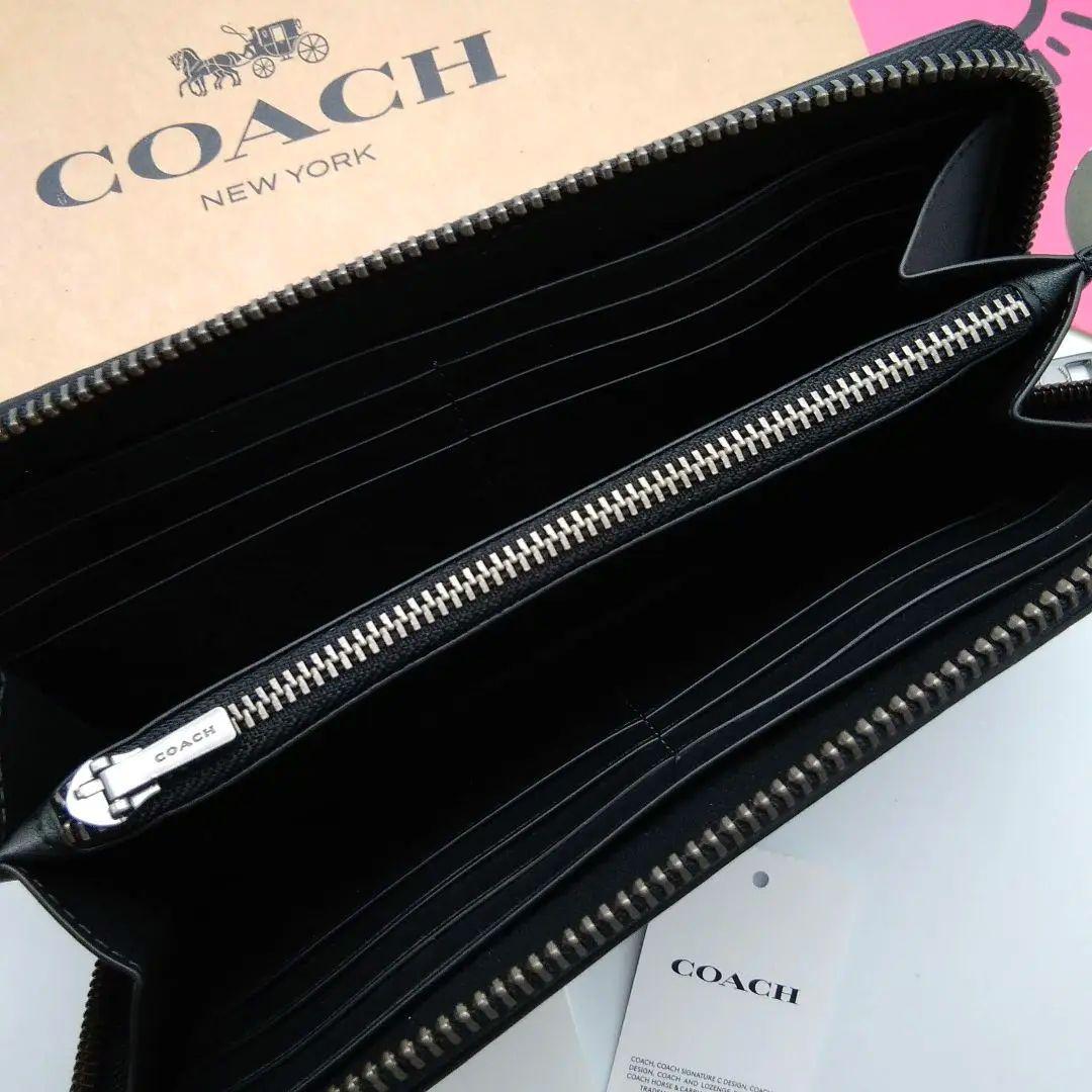 新品　COACH　長財布　メンズ　シグネチャー