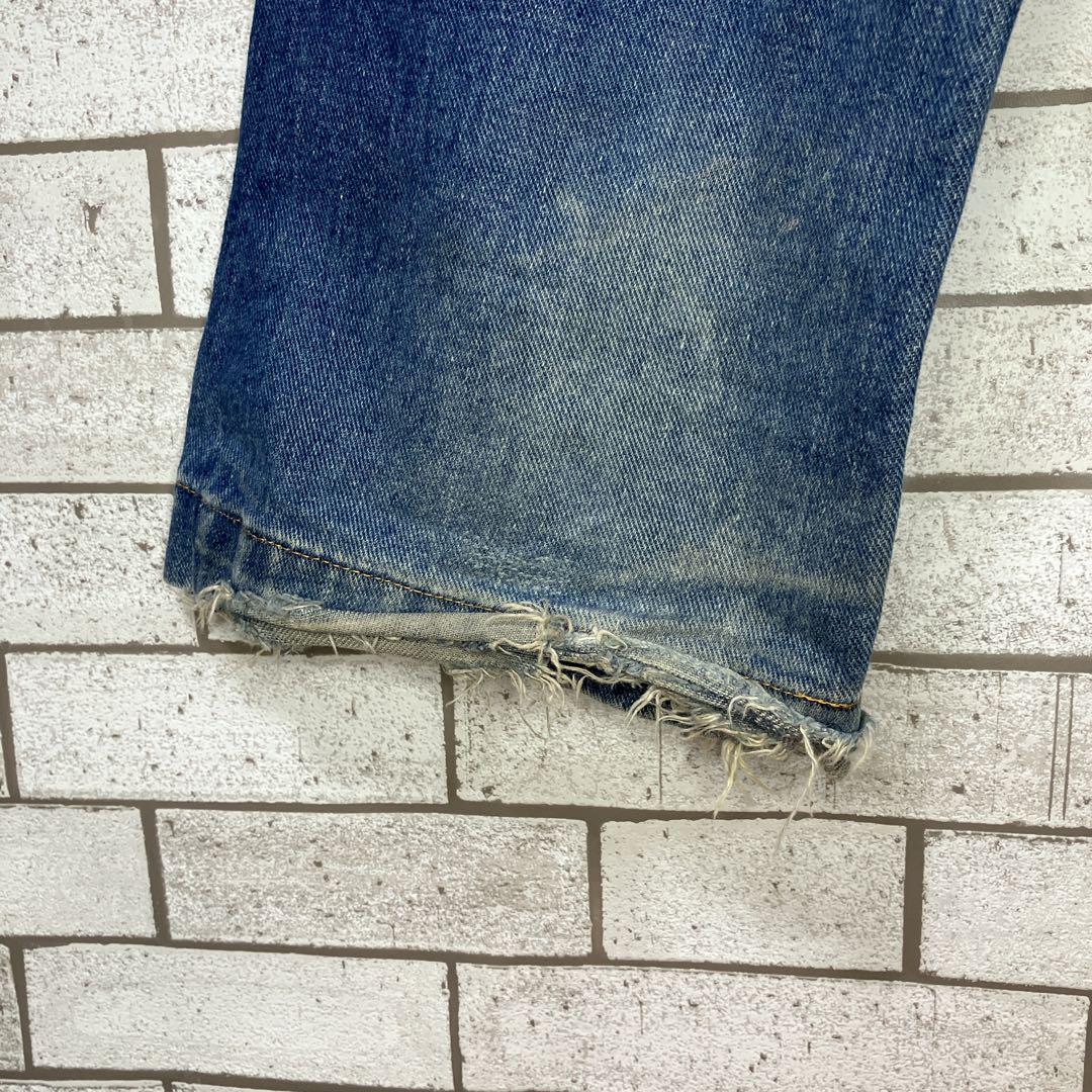 【希少】◆カールカナイ◆クラッシュ　デニム　ワイド　bigシルエット