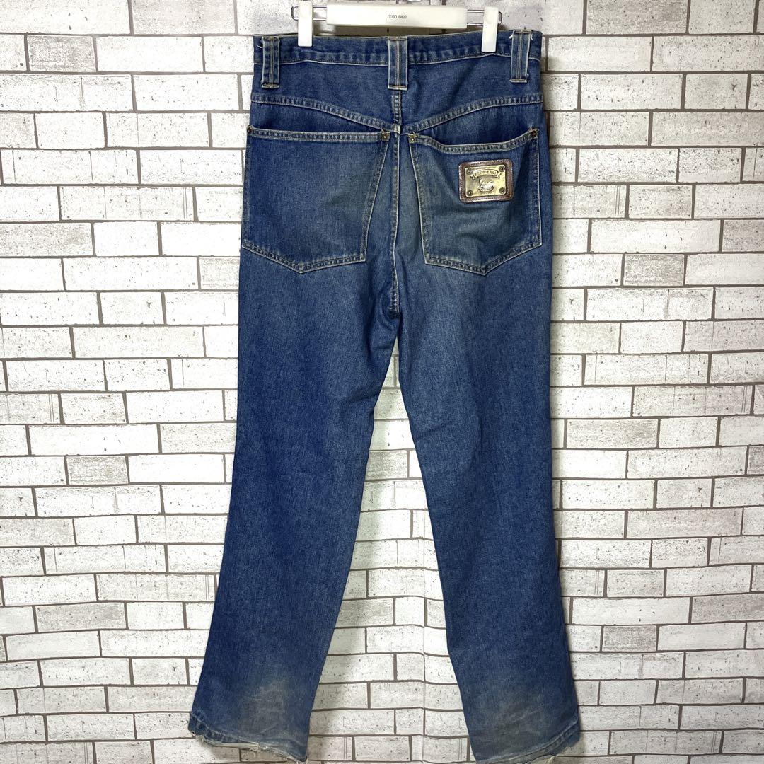 【希少】◆カールカナイ◆クラッシュ　デニム　ワイド　bigシルエット