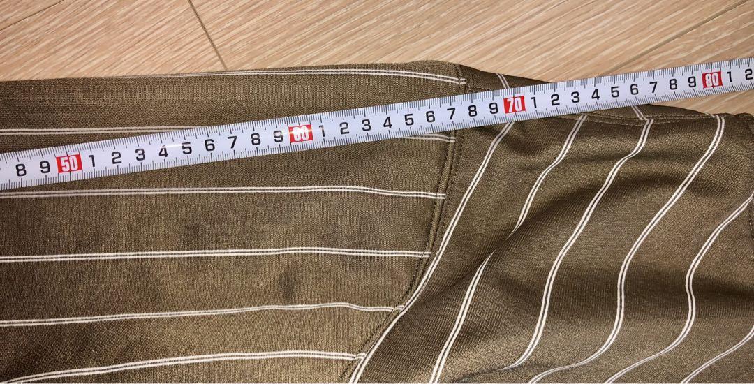 激レア古着OLD STUSSYトラックジャケット Lサイズ　オリーブ色ストライプ