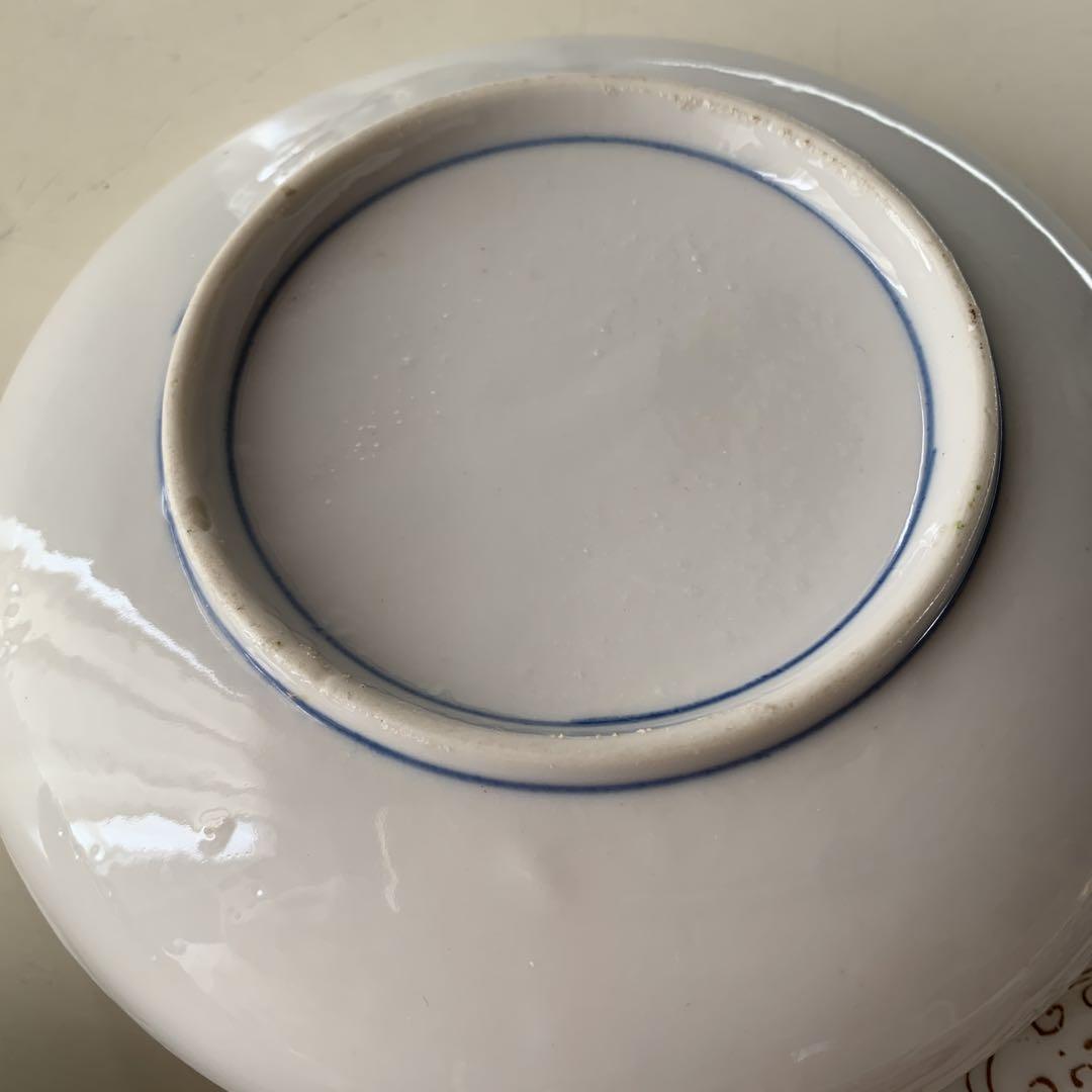 【赤絵皿】九谷焼　5客　陶芸 取り皿 飾皿 陶器 陶磁器