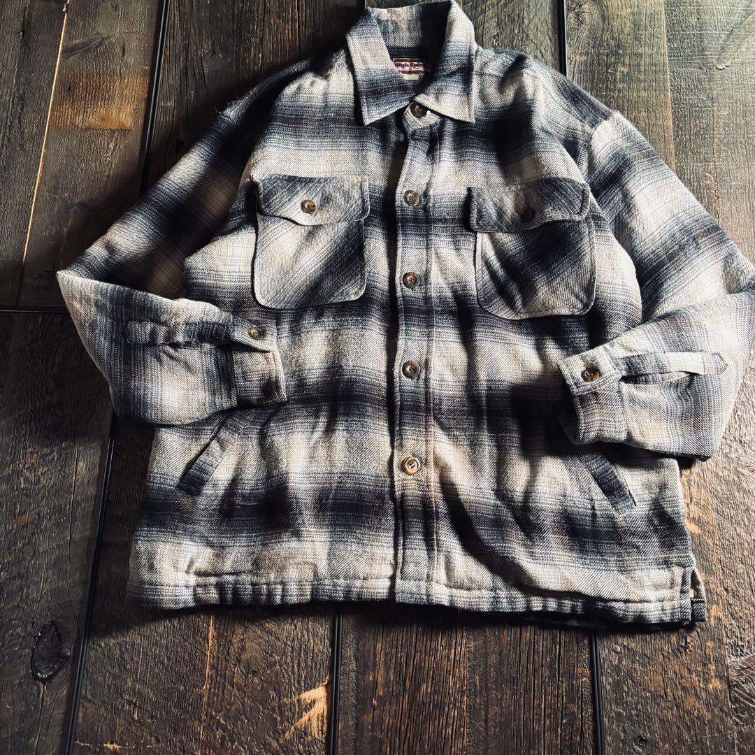 オンブレチェック ネルシャツ