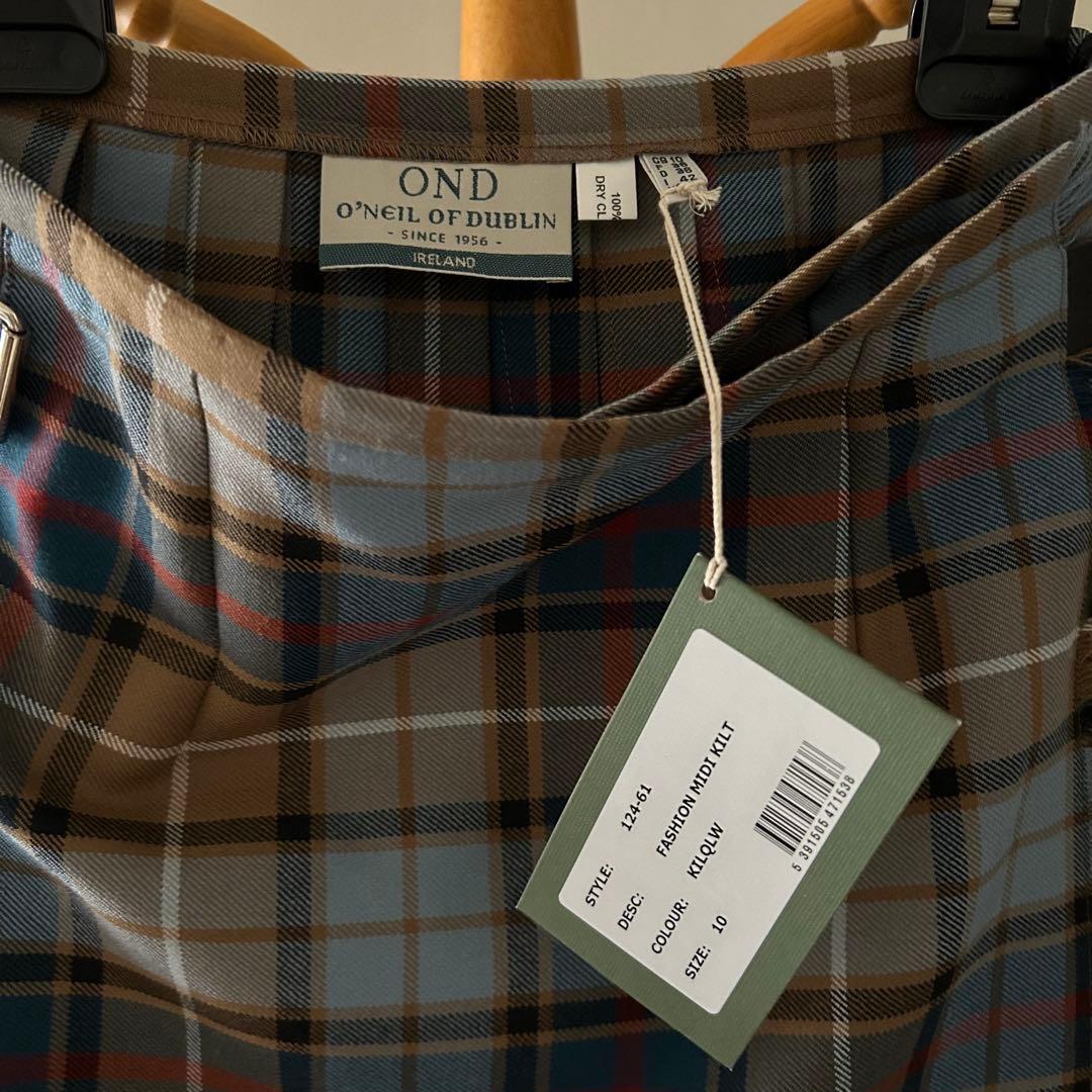 【O'NEIL OF DUBLIN】チェックキルトスカート 10