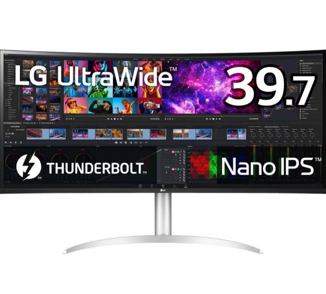 【使用少】LG モニター ディスプレイ 40WP95C-W 39.7インチ