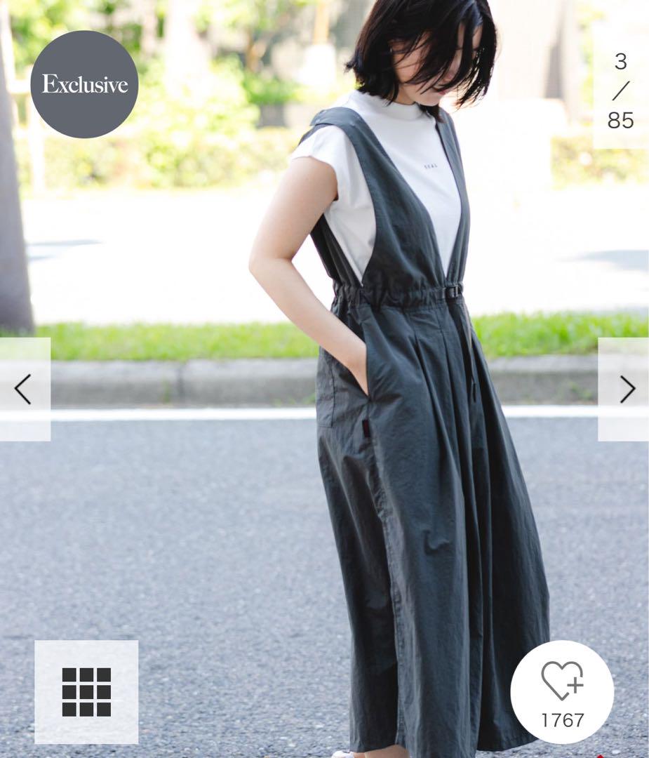 【新品】別注 EKAL × Gramicci アクティブナイロンサロペット