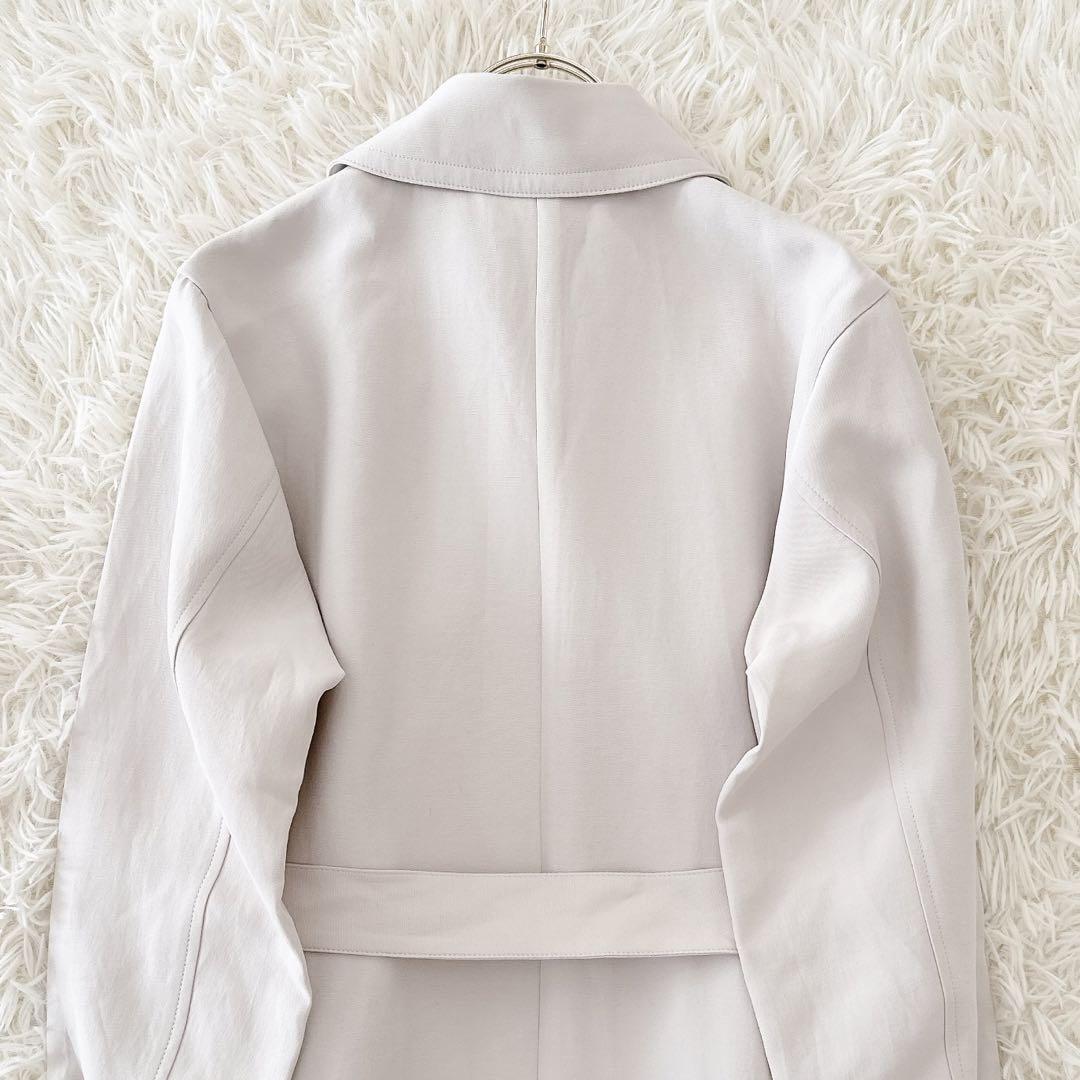 極美品✨23SS 23区 ライトトレンチコート ロング ベルト ベージュ 32