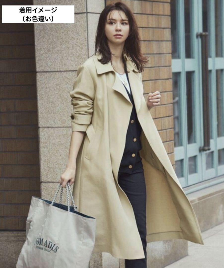 極美品✨23SS 23区 ライトトレンチコート ロング ベルト ベージュ 32