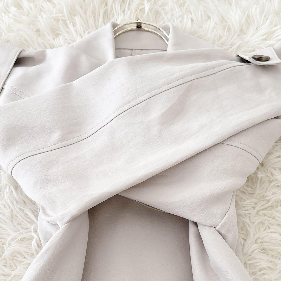 極美品✨23SS 23区 ライトトレンチコート ロング ベルト ベージュ 32