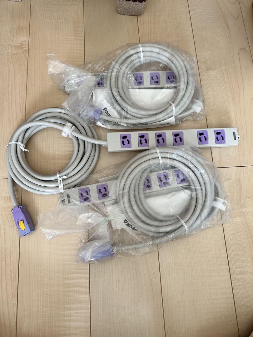 ハーネス用OAタップ 抜止6コ口 パープル 5m