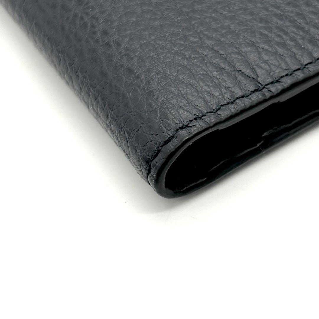 GUCCI グッチ 折り財布 札入れ コンパクト ウォレットロゴ レザー 未使用