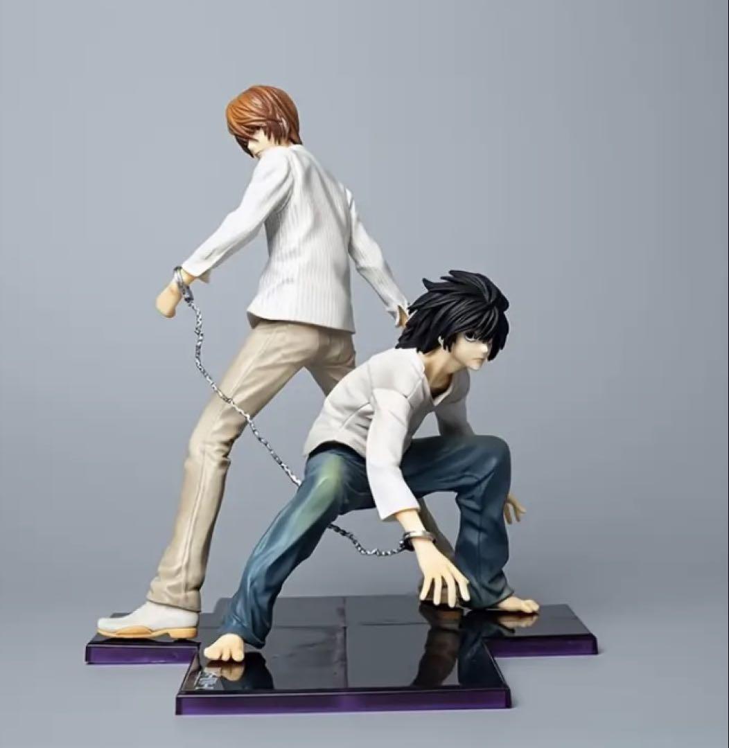 格安即決 デスノート DEATHNOTE 夜神月 エル L フィギュア 22cm - メルカリ コミック・アニメ