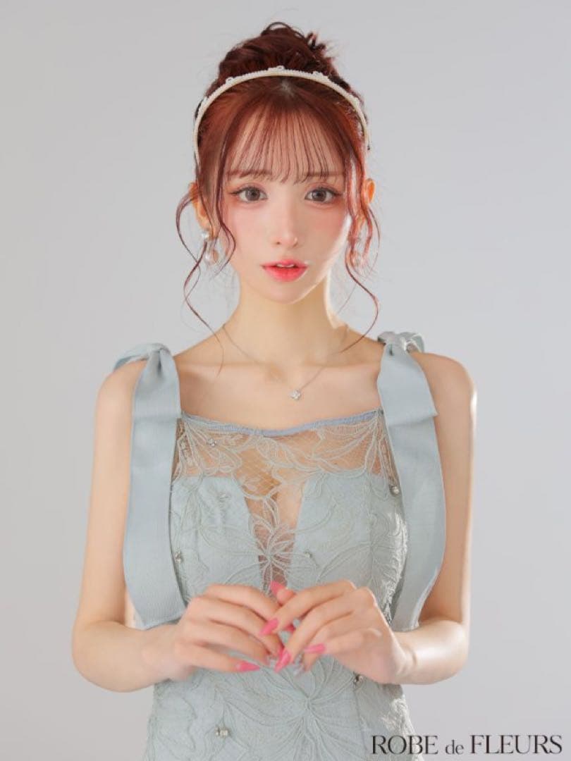 ROBE de FLEURSローブドフルール レースタイトミニドレスキャバドレスS ROBE de FLEURS