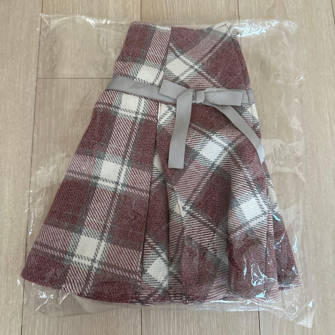 tweed like ribbon skirt Rosé MuseS