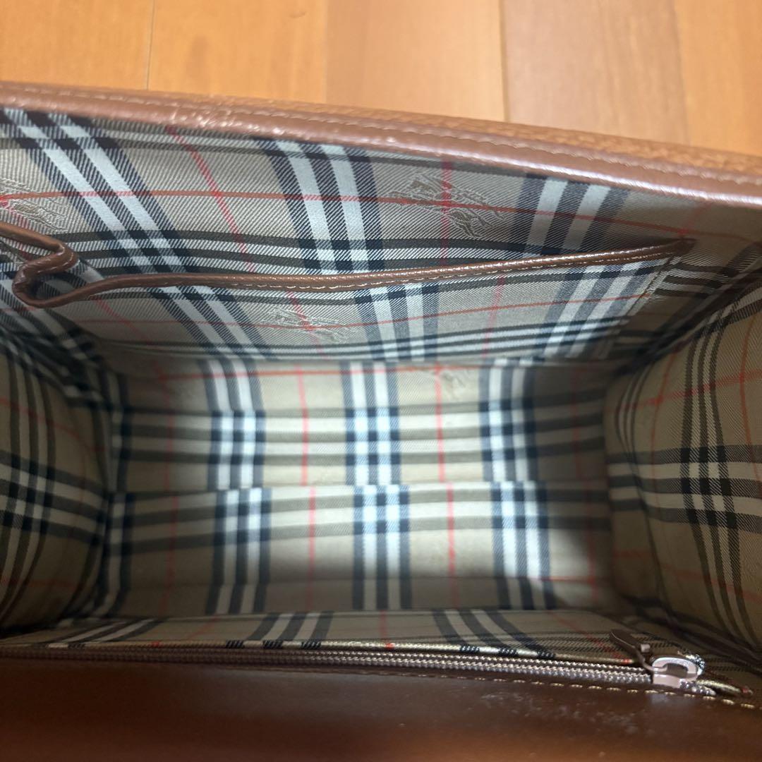 【Burberrys】バーバリーズ　2way　ハンドバッグ　ショルダーバッグ　茶