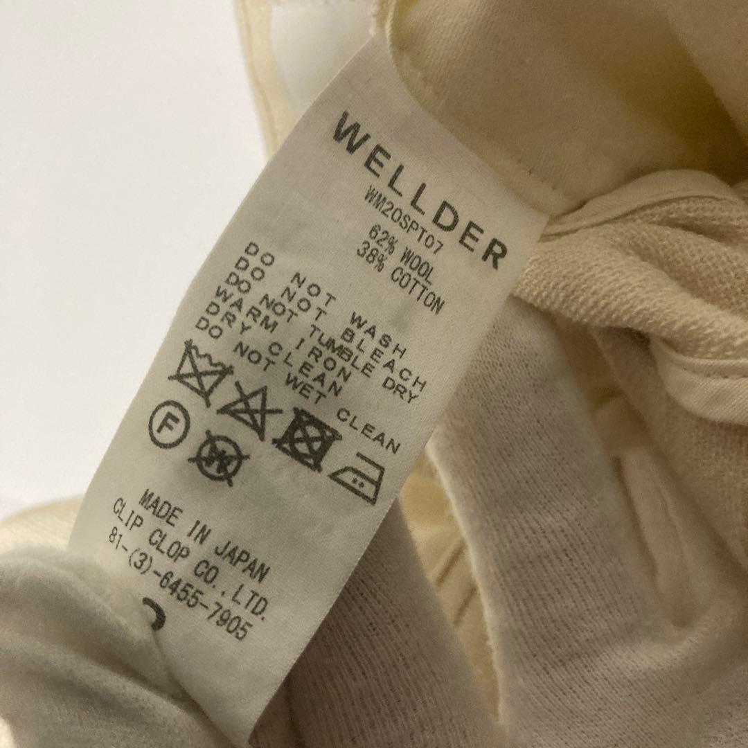 WELLDER チノパン 夏 生成り色 L 極美品 ワイドパンツ 白 スラックス WELLDER チノパン 夏 生成り色 L 極美品 ワイドパンツ 白 スラックス