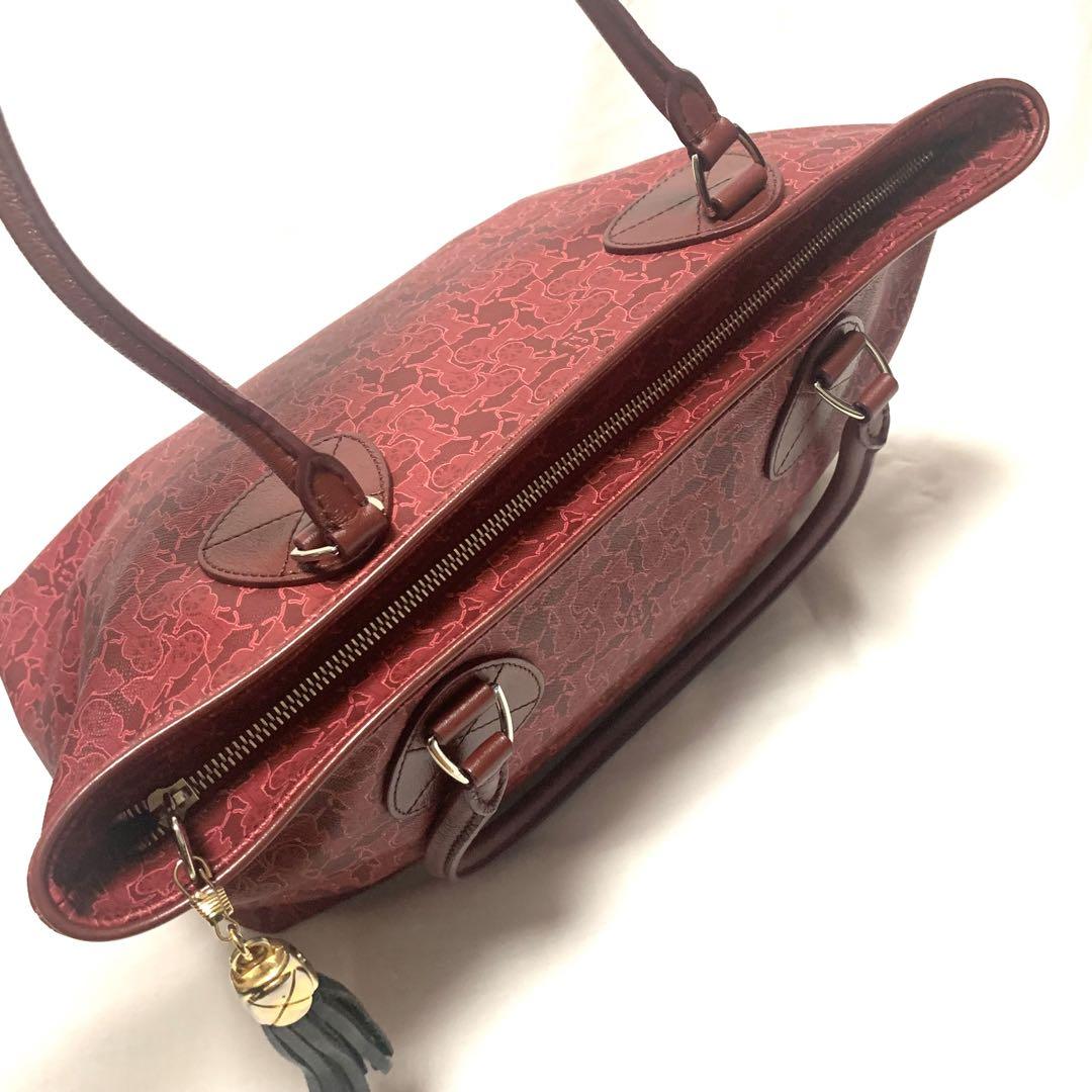 美品　CELINE ハンド　トート　サルキー　総柄　PVC　フリンジ awardsandwinners.com