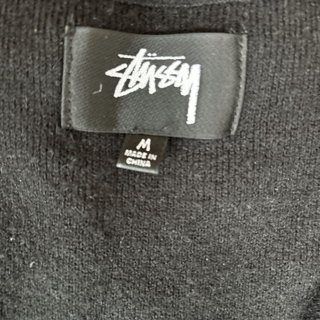 Stussy ブラック カーディガン Mサイズ
