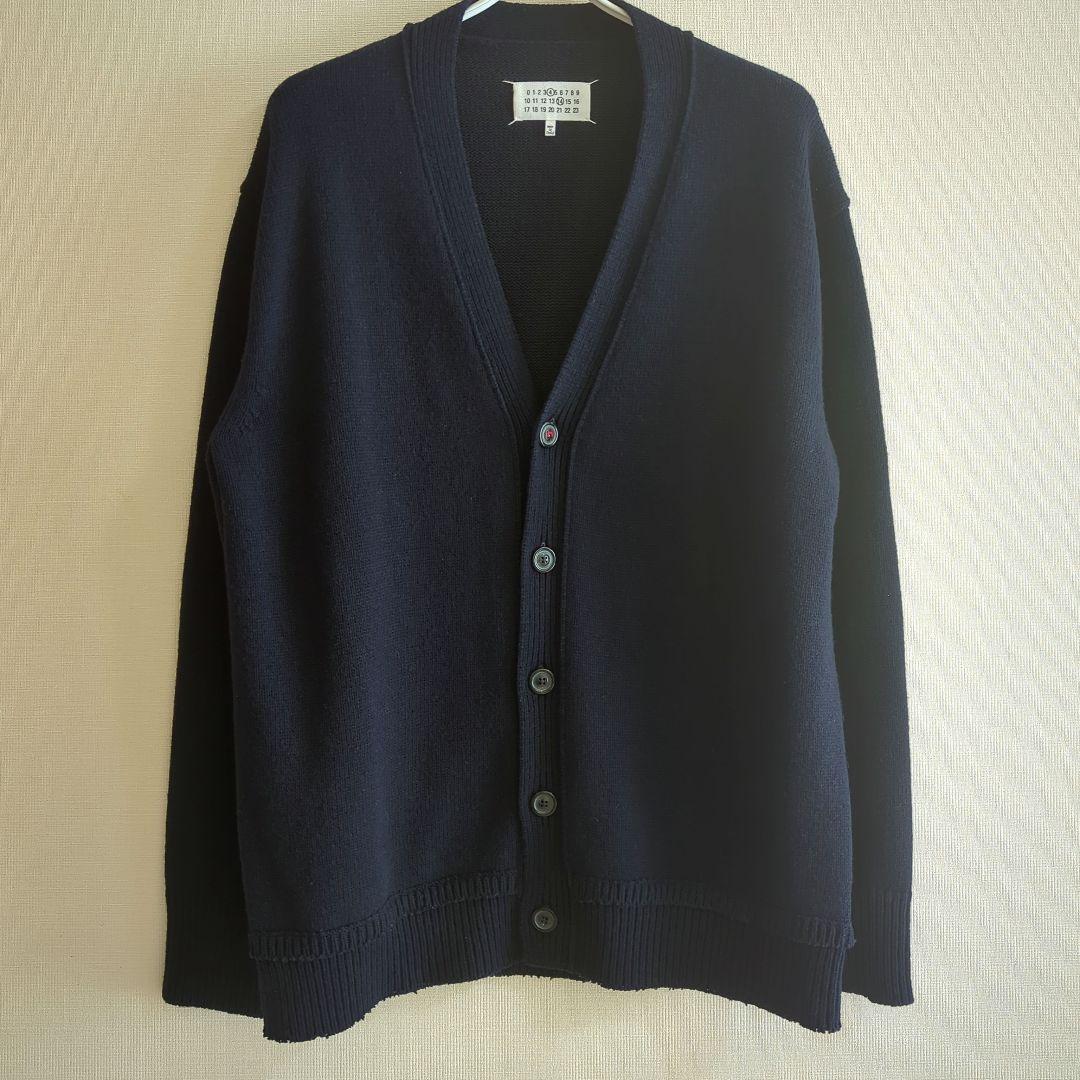 MaisonMargiela エルボーパッチニットカーディガン S