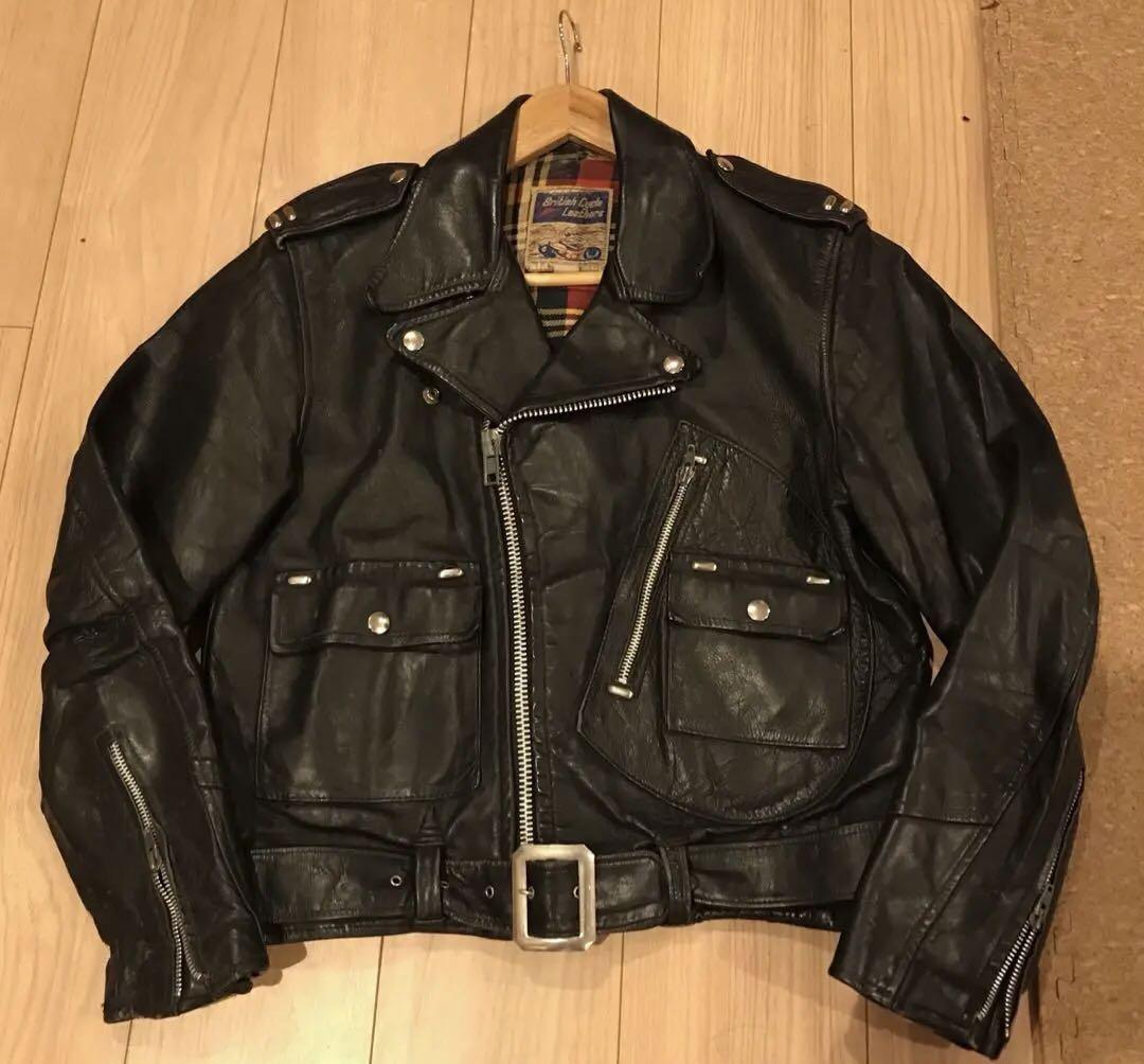 【希少】70s ブリティッシュモーターサイクル レザーライダース ルイスレザー