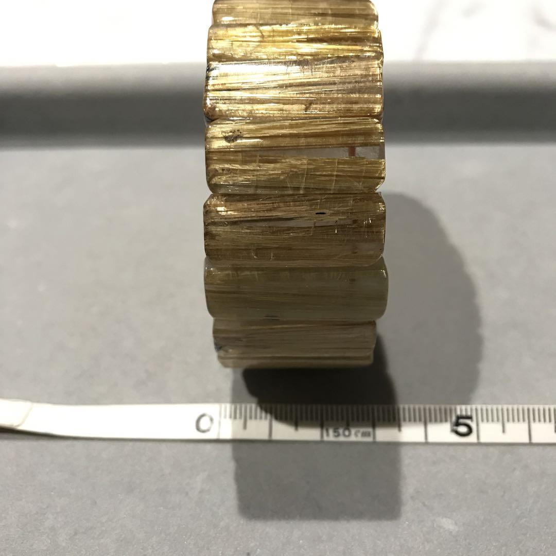 ⑦ルチルクォーツバングル(26mm級)