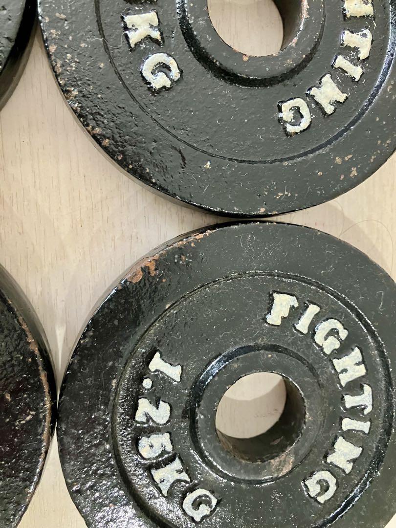 FIGHTING & BARBELL 12個1.25kg ダンベルプレートセット