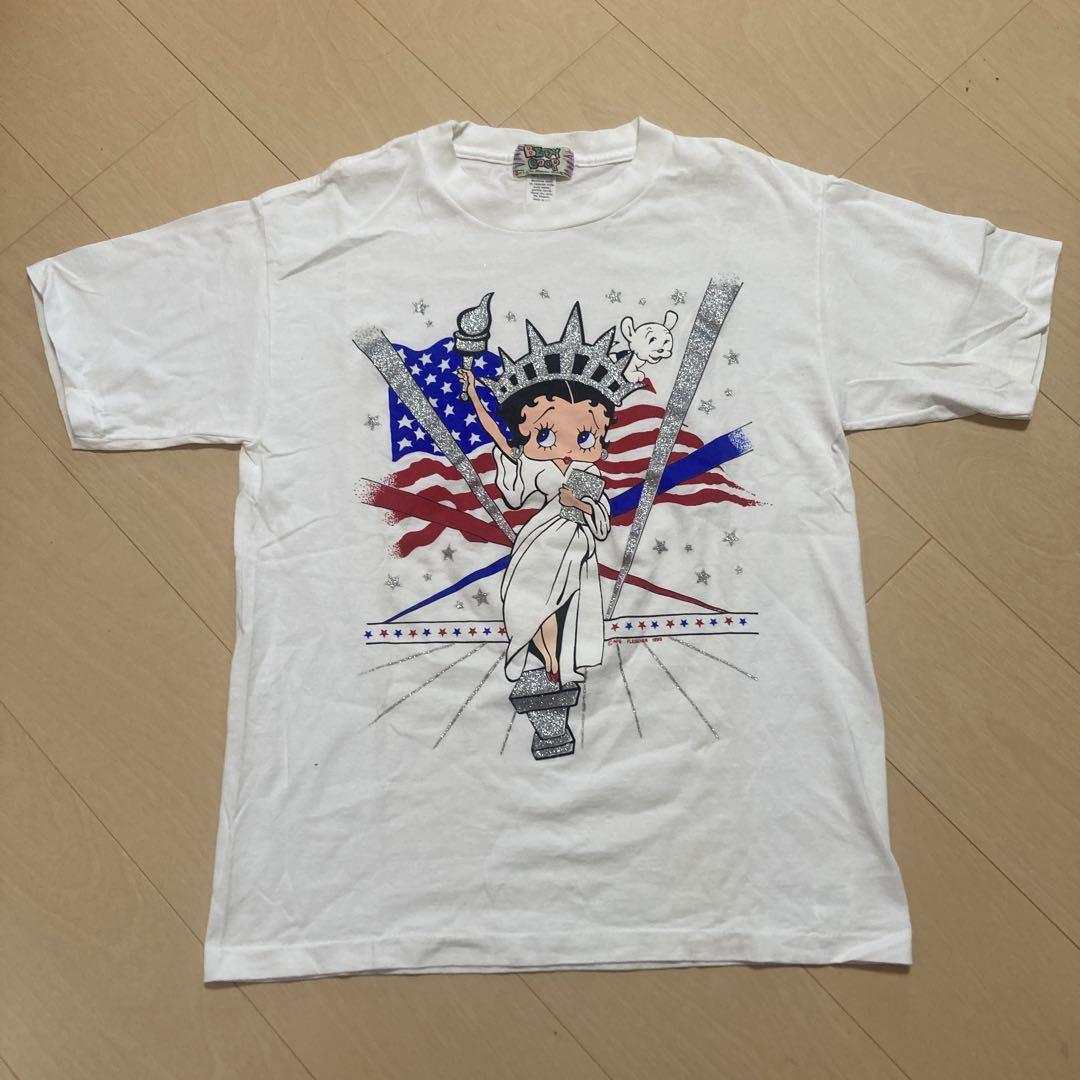 90's betty boop ベティTシャツ USA製　自由の女神　シングル 8,999円