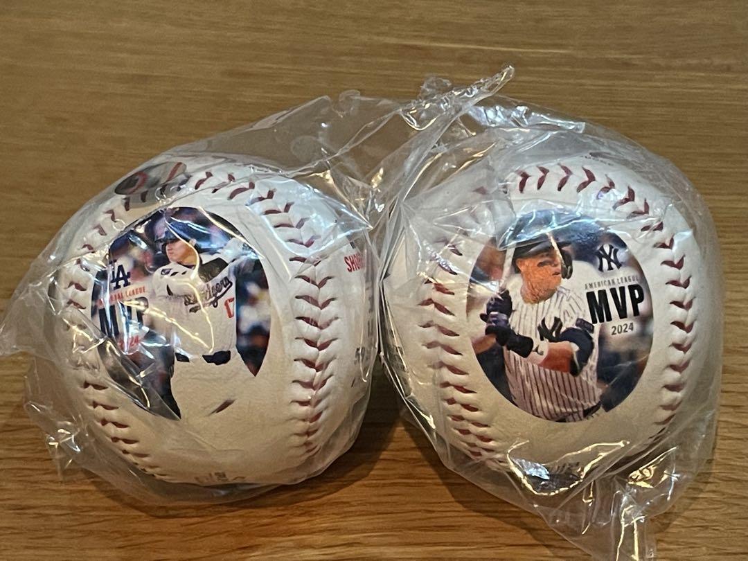 【新品】2024 MLB MVP 大谷・ジャッジ レプリカサインボールセット