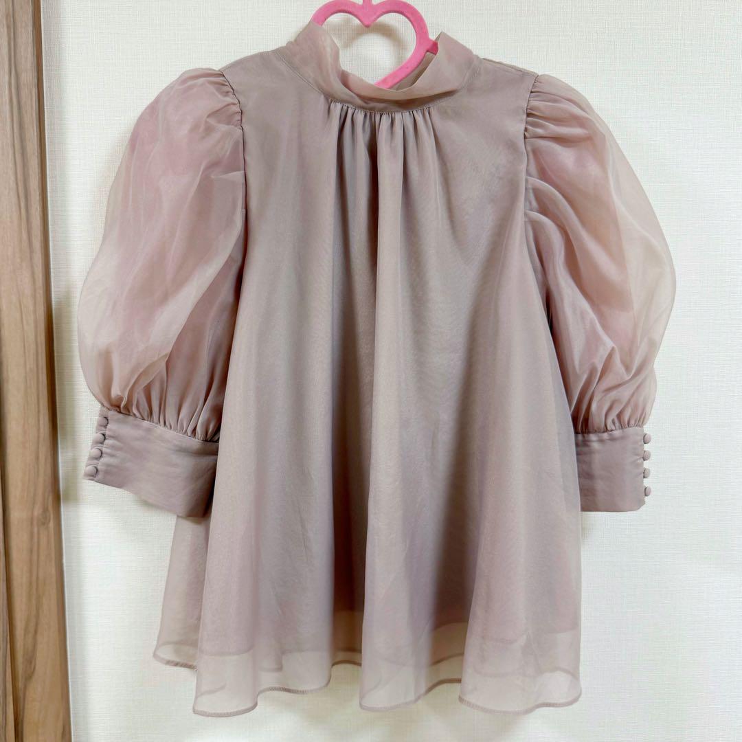 【美品】SNIDEL オーガンジーブラウス