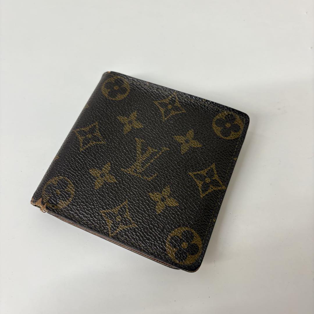 LOUIS VUITTON ルイヴィトン モノグラム 二つ折り財布 ブラウン