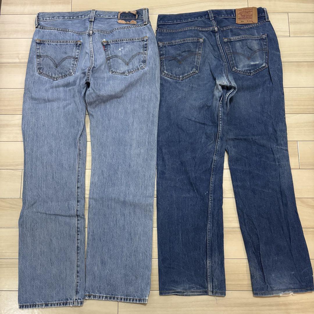 ①リーバイス 501 デニム パンツ 10本セット w33 w34 w36 古着