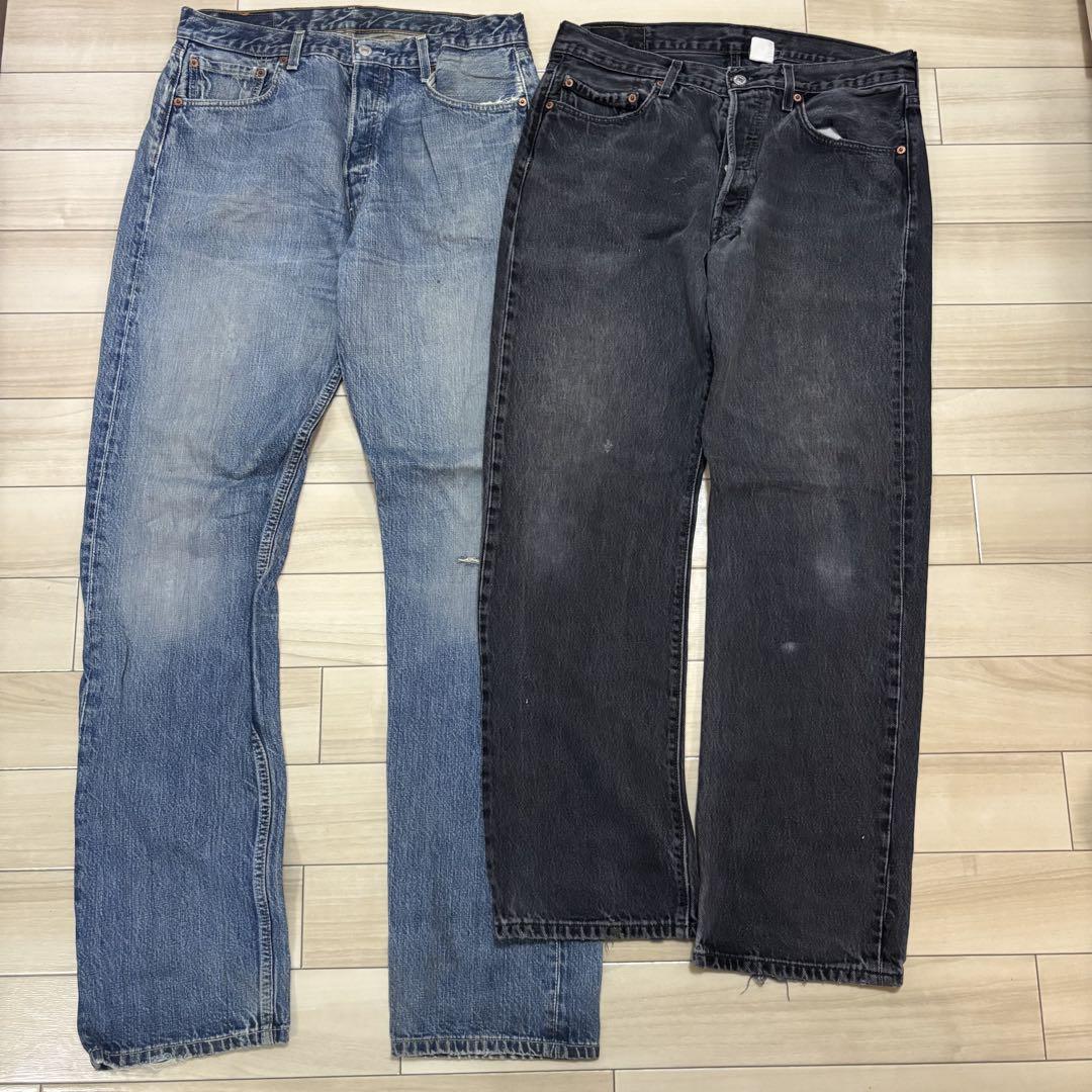 ①リーバイス 501 デニム パンツ 10本セット w33 w34 w36 古着