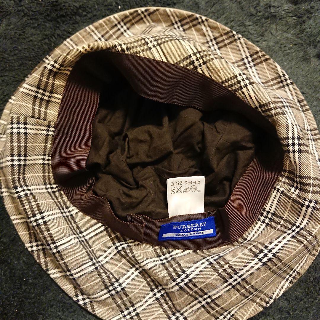 バーバリー ブルーレーベル リバーシブル 帽子 バケハ ハット - 通販
