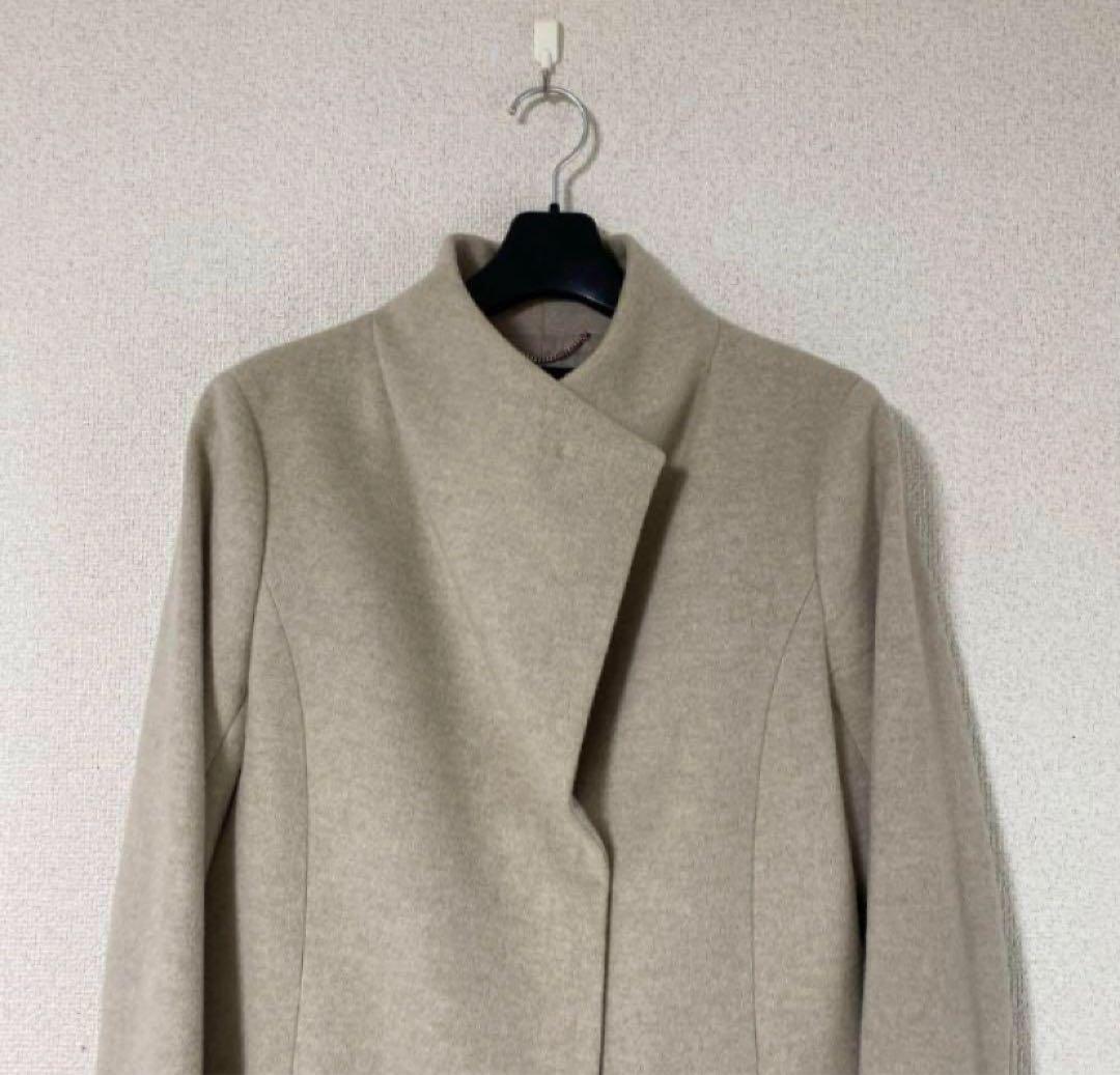 アンタイトル ウール ロングコート 1 スタンドカラー ♥に近い DMWS・UNTITLED WWW_MORNINGWALKER_COM