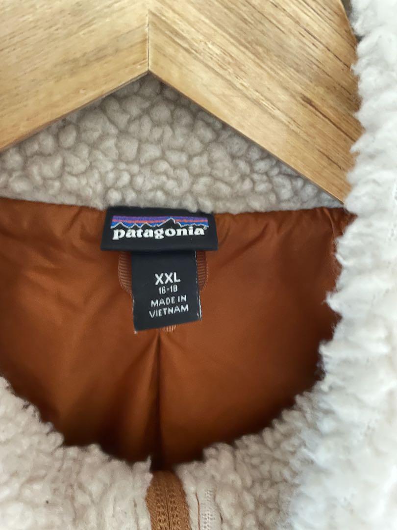 美品】Patagonia ボア ベスト XXL ナチュラル/ビーチブラウン