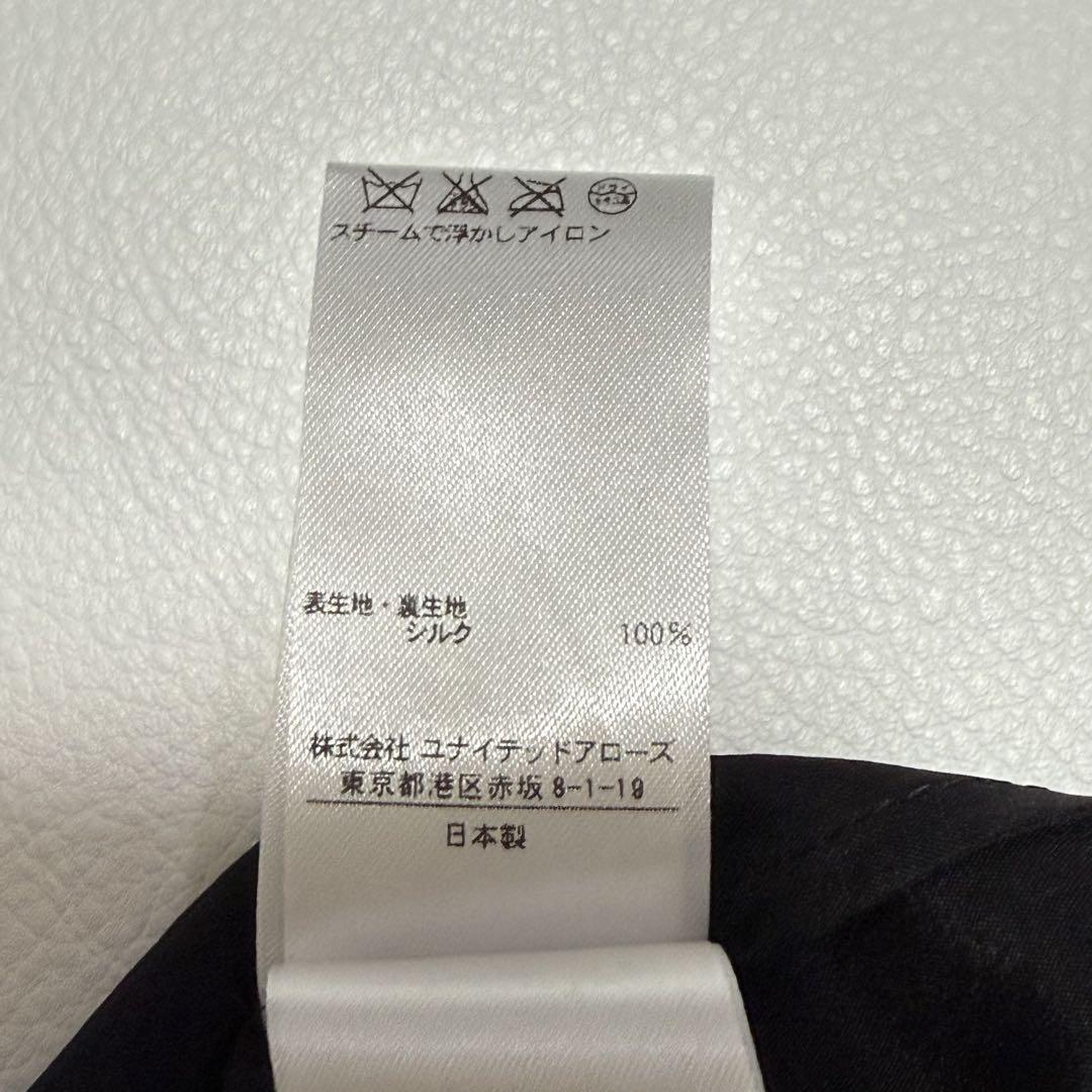 極美品✨ ドゥロワー ボウタイブラウス シアー シルク100 36 極美品✨ ドゥロワー ボウタイブラウス シアー シルク100 36