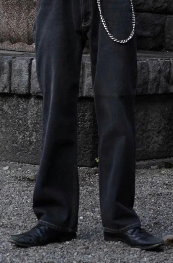 パンツ belvet Washed Black Denim Set up / Pants