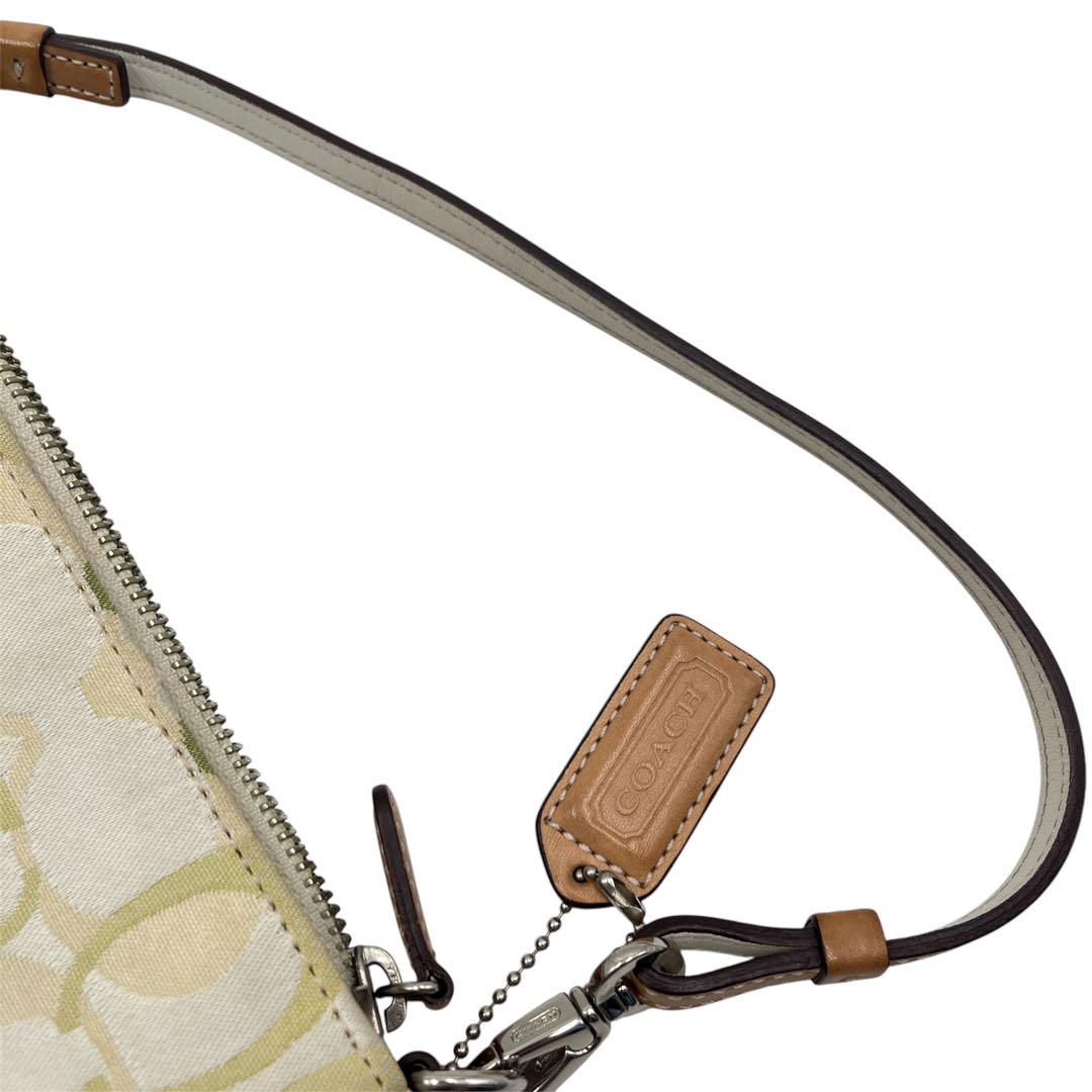 良品】COACH 0003 ポーチ ハンドバッグ シグネチャー ホー