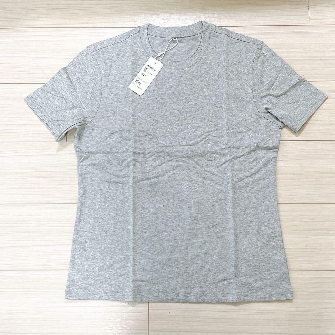Amoreru メンズ クルーネック Tシャツ 半袖 M Amoreru メンズ クルーネック Tシャツ 半袖 M