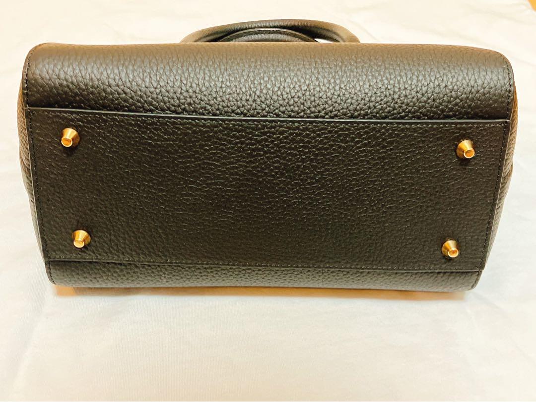 LASIEM ラシエム 本革 2way ハンドバッグ 黒 ショルダー付 極美品 LASIEM ラシエム 本革 2way ハンドバッグ 黒 ショルダー付 極美