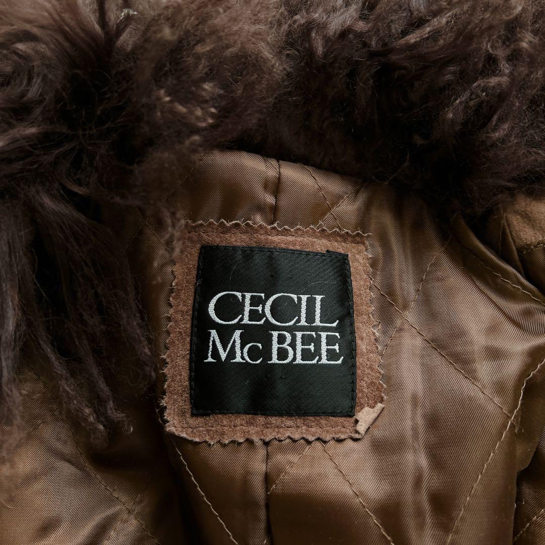 CECIL McBEE セシルマクビー　ボリュームファーリアルレザーコート