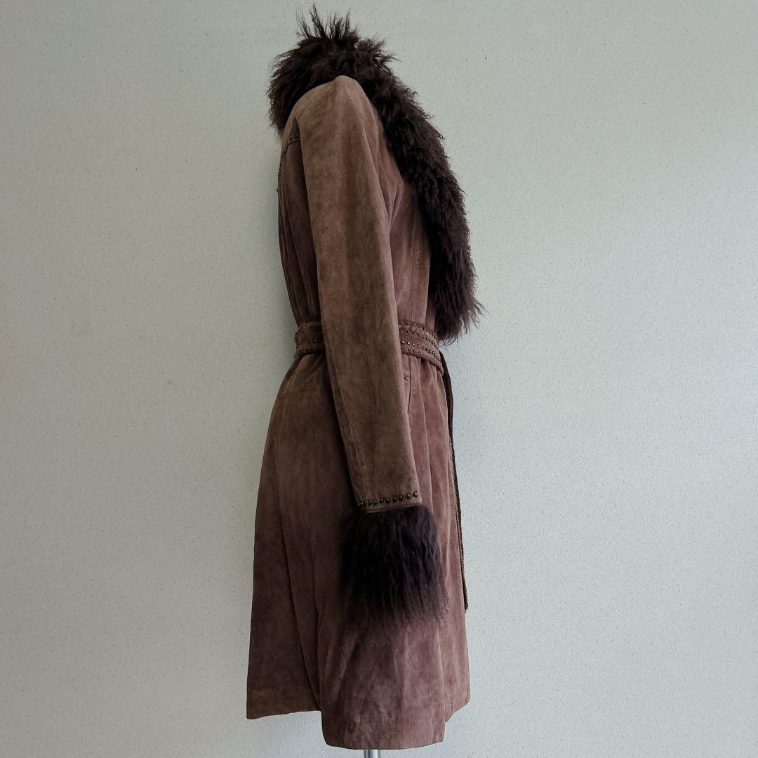 CECIL McBEE セシルマクビー　ボリュームファーリアルレザーコート