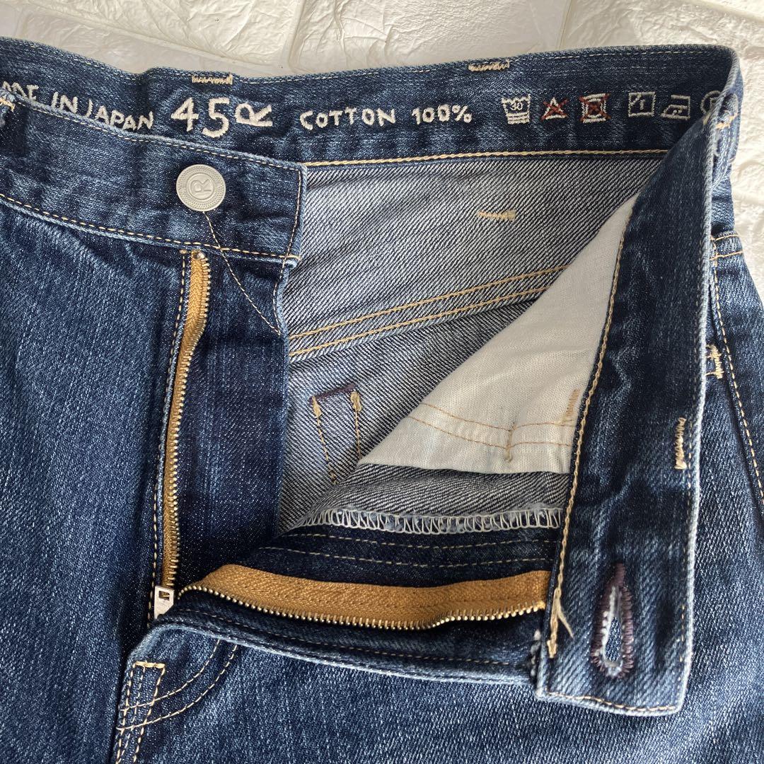 極美品✨　45R 45rpm デニムパンツ　ジッパーフライ　w29 濃紺